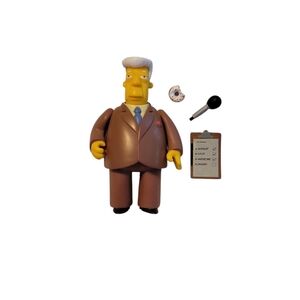 Playmates – The Simpsons Interactive Series – Kent Brockman w/ 3 Accessories